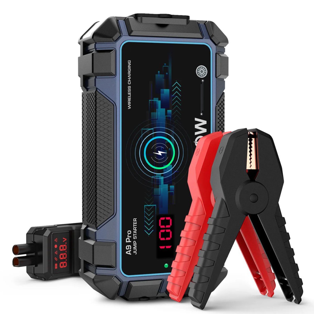 AVP-A9PRO AVAPOW εκκινητής μπαταρίας αυτοκινήτου A9 Pro με φακό, 12V/2500A, 16000mAh - Image 1