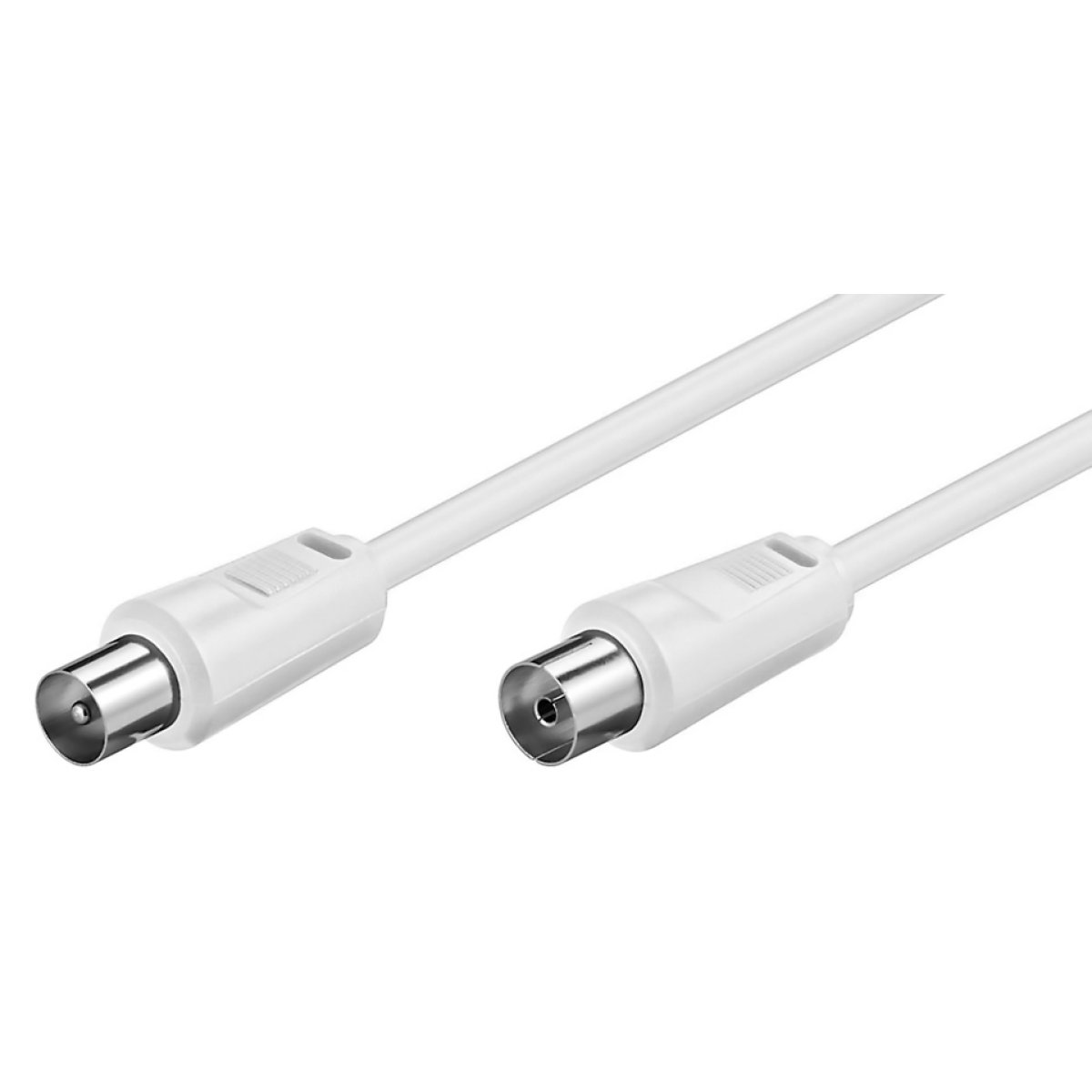 CAB-V016 POWERTECH καλώδιο κεραίας RF αρσενικό - RF θηλυκό CAB-V016, λευκό, 3m - Image 1