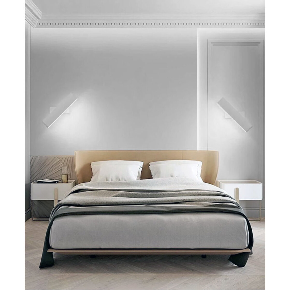 HLL-0171-2 POWERTECH LED φωτιστικό τοίχου HLL-0171, 15W, 4000K, 1200lm, περιστρεφόμενο, λευκό - Image 4