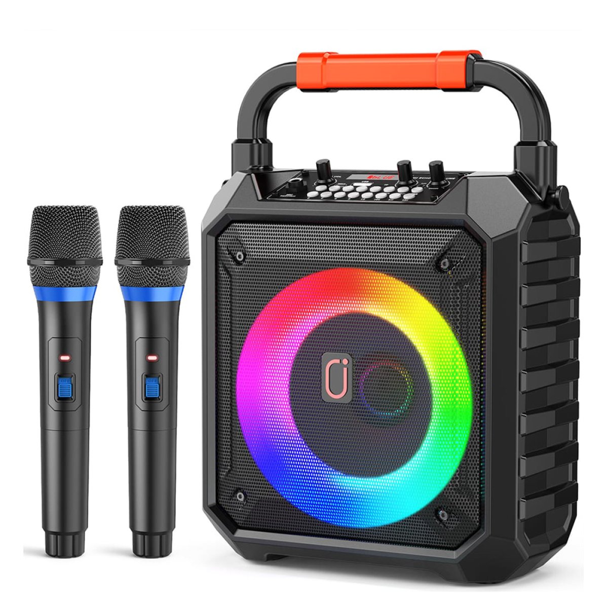 JYX-T17-T JYX φορητό ηχείο T17-T με 2x μικρόφωνα, 15W, 3000mah, LED, μαύρο - Image 1