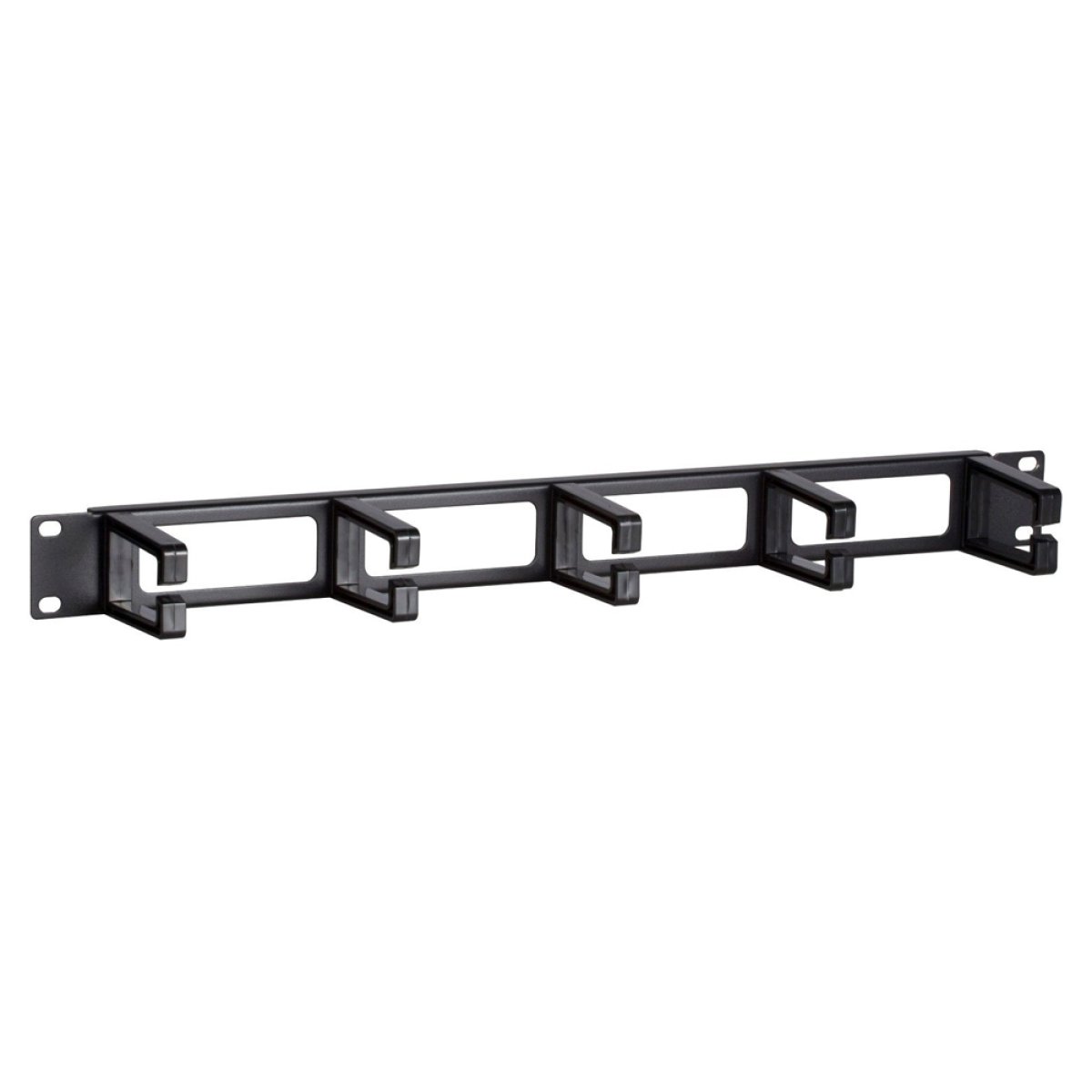 NETW-0031 POWERTECH cable management NETW-0031 για rack 19"/1U, 5x γάντζοι, μαύρο - Image 1