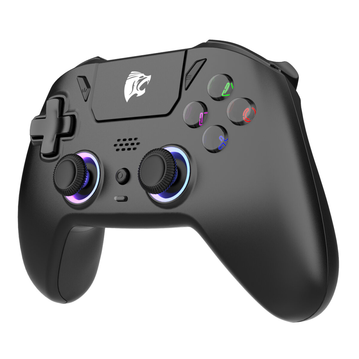 ROAR ασύρματο gamepad RR-0023, Switch/PS4/PC/iOS/Android, Bluetooth, μαύρο - Image 2