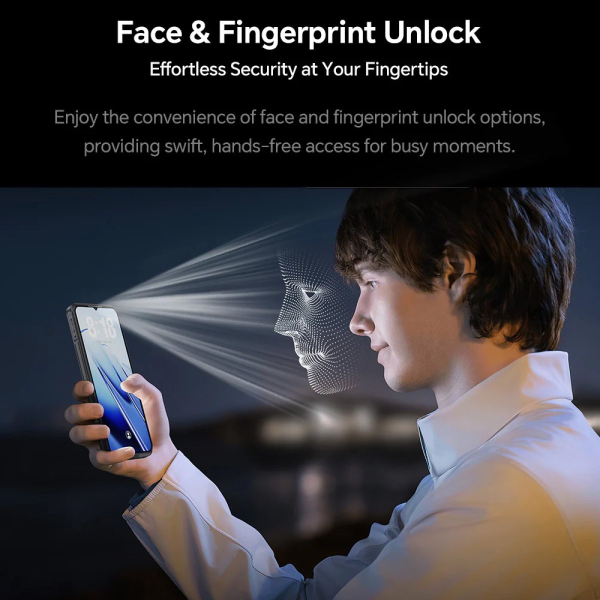 WP52-BK-7 OUKITEL smartphone WP52, 6.6", 4/256GB, 5G, 6500mAh, IP68/IP69K, μαύρο - Image 11