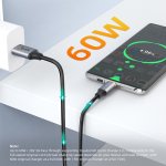 CABLETIME καλώδιο USB-C σε USB CT-AMCMG2, 60W, 10Gbps, 1.5m, μαύρο - Image 4