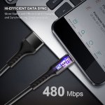 CABLETIME καλώδιο micro USB σε USB CT-P05, 2.4A, 480Mbps, 1m, μαύρο - Image 4