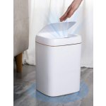 HOME USE κάδος απορριμμάτων HUH-0188 με φωτοκύτταρο, 13lt, λευκός - Image 2