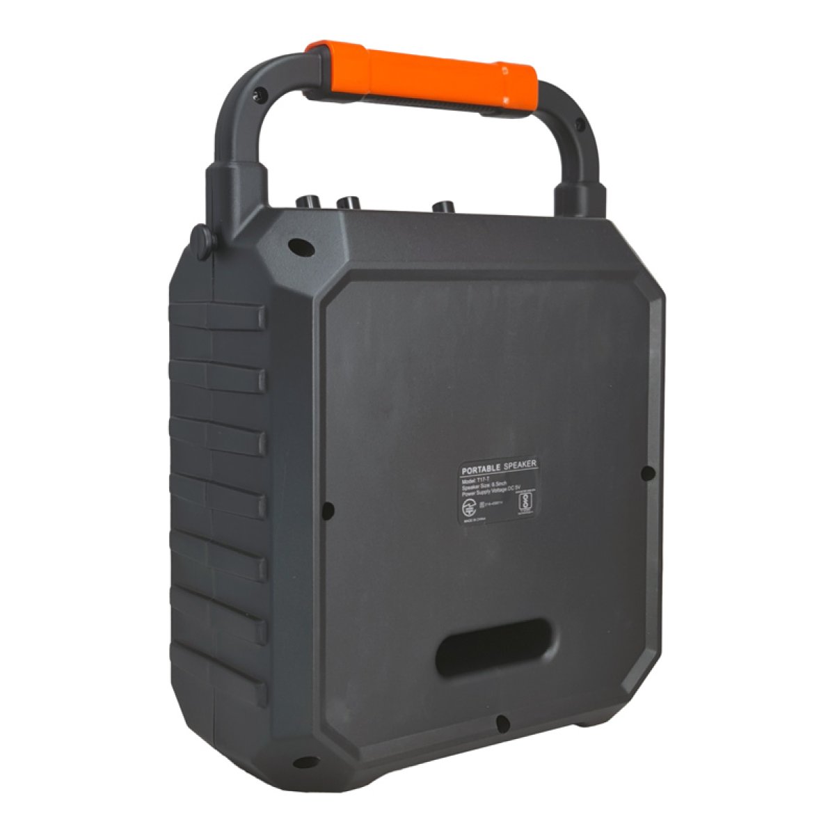 JYX-T17-T-10 JYX φορητό ηχείο T17-T με 2x μικρόφωνα, 15W, 3000mah, LED, μαύρο - Image 3