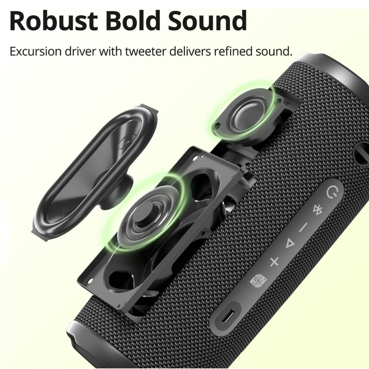 TRONSMART φορητό ηχείο Mirtune C3 Plus, 30W, Bluetooth, 5200mAh, IPX7, μαύρο - Image 4