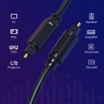 CABLETIME καλώδιο ήχου Toslink CT-AV380-H035, 2m, μαύρο - Image 4