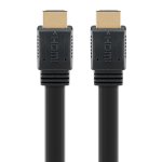 GOOBAY καλώδιο HDMI 2.0 61279, Ethernet flat, 4K/60Hz 18 Gbps, 2m, μαύρο - Image 4