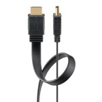 GOOBAY καλώδιο HDMI 2.0 61281, Ethernet, flat, 4K/60Hz 18 Gbps, 5m, μαύρο - Image 3