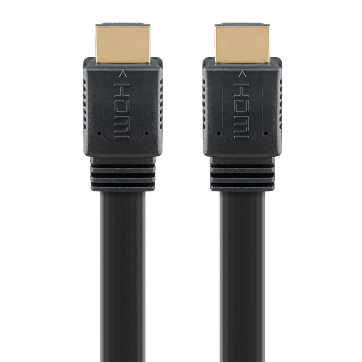 GOOBAY καλώδιο HDMI 2.0 61281, Ethernet, flat, 4K/60Hz 18 Gbps, 5m, μαύρο - Image 4