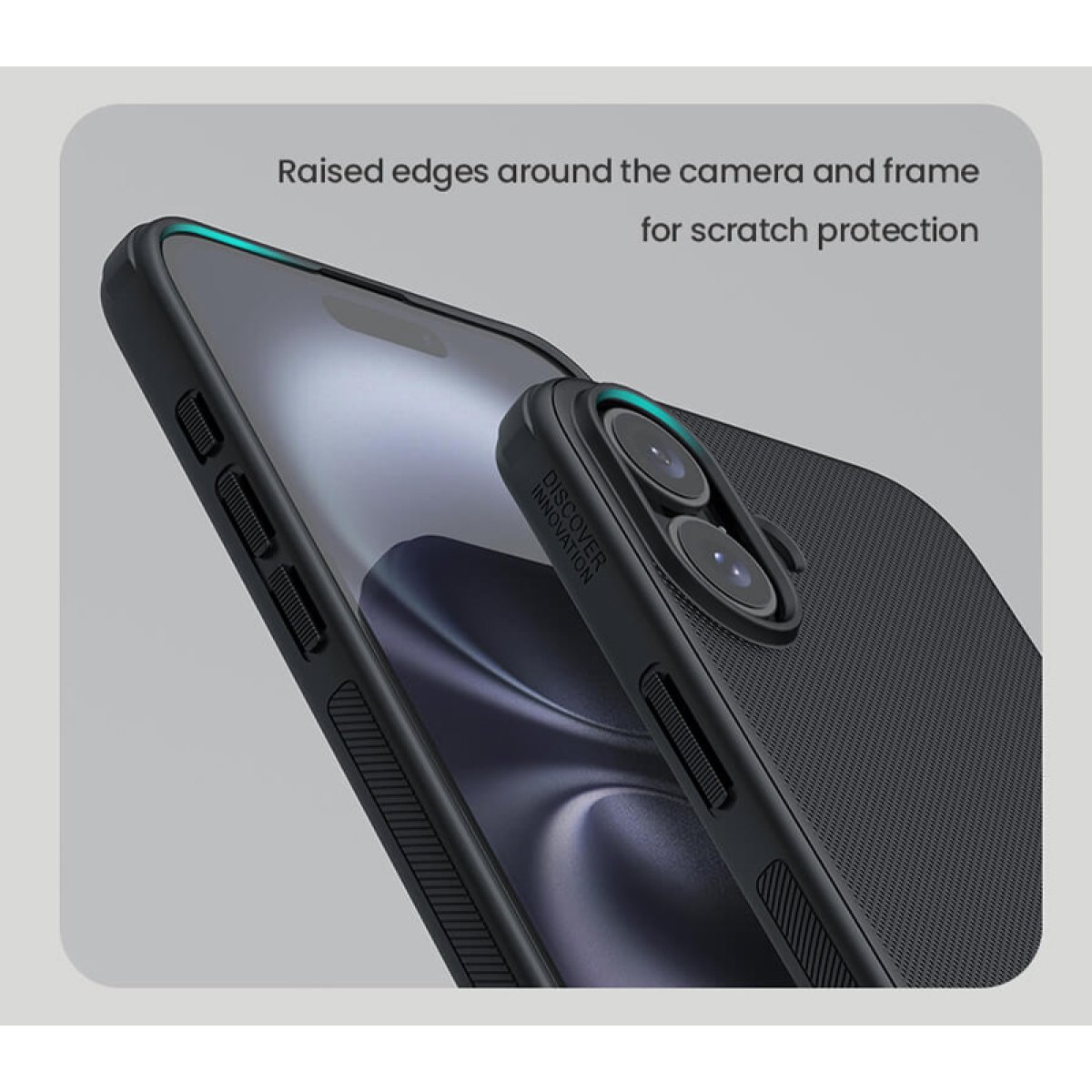 6902048286443-1 NILLKIN θήκη Super Frosted Shield Pro για iPhone 16 Plus, μαύρη - Image 2
