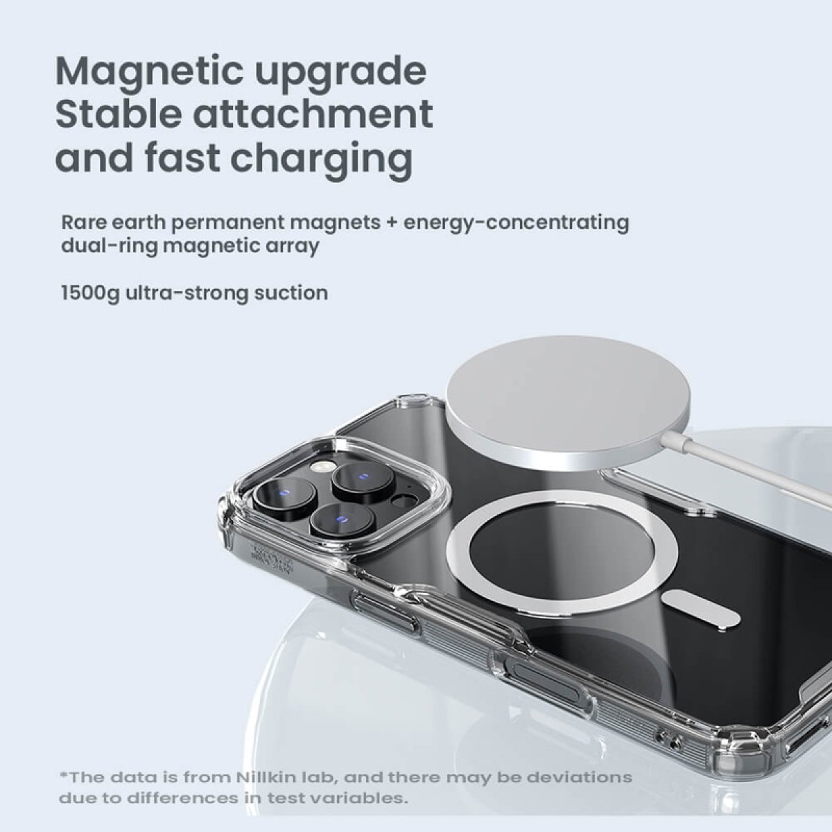 NILLKIN θήκη Nature TPU Pro Magnetic για iPhone 16 Pro Max, διάφανη-μπλε - Image 2