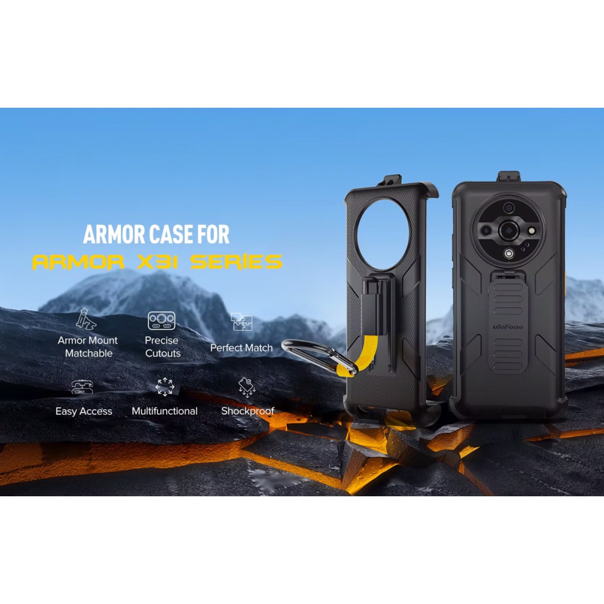 ULEFONE θήκη προστασίας για Armor X31 series, μαύρη - Image 2