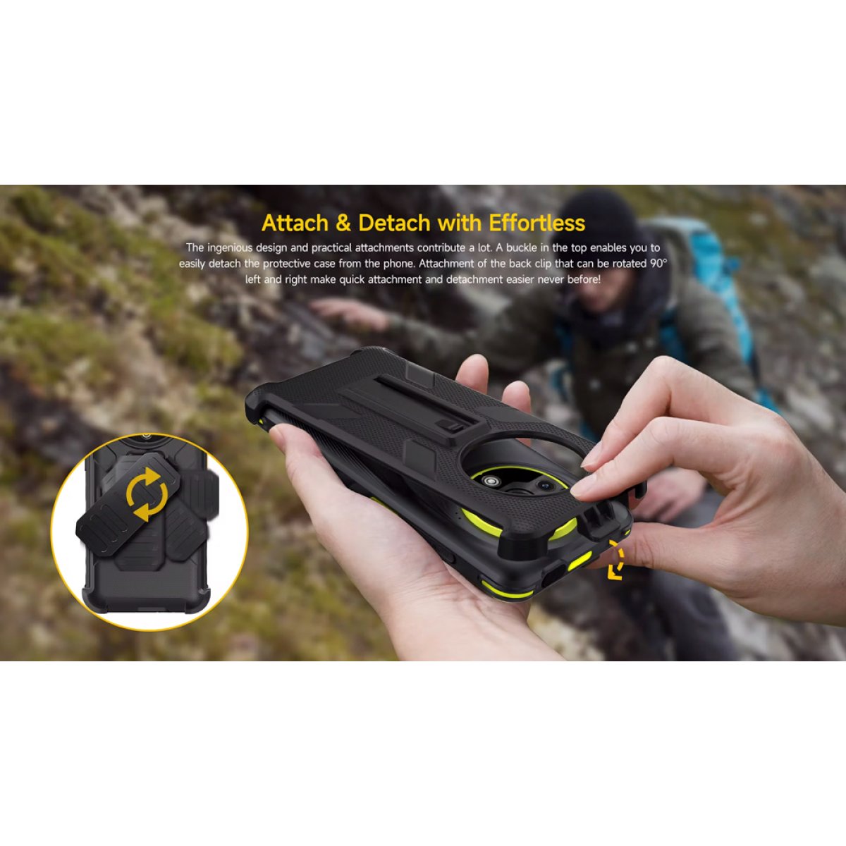 ULEFONE θήκη προστασίας για Armor X31 series, μαύρη - Image 4