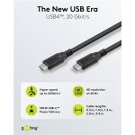 GOOBAY καλώδιο USB-C 74197, USB4, 100W, 20Gbps, 4K/60Hz, 2m, μαύρο - Image 2