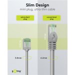 GOOBAY καλώδιο δικτύου 74347, CAT 8.1 U/FTP, slim, copper, 40Gbps, 2m, γκρι - Image 3