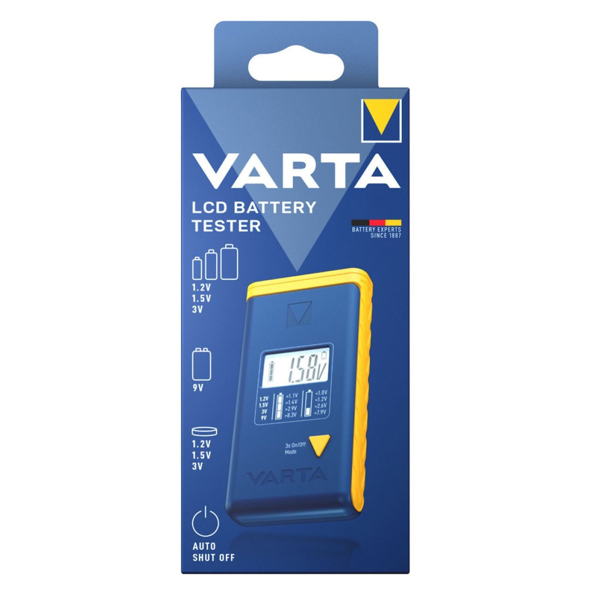 75305-3 VARTA ψηφιακό tester μπαταρίας 75305 για 9V/AAA//AA/C/D/button cells - Image 4