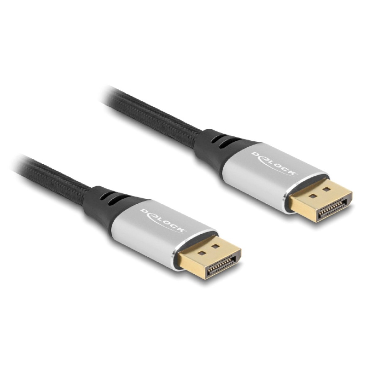 DELOCK καλώδιο DisplayPort 2.1 80634, 16K/60Hz, 40 Gbps, 2m, μαύρο - Image 1