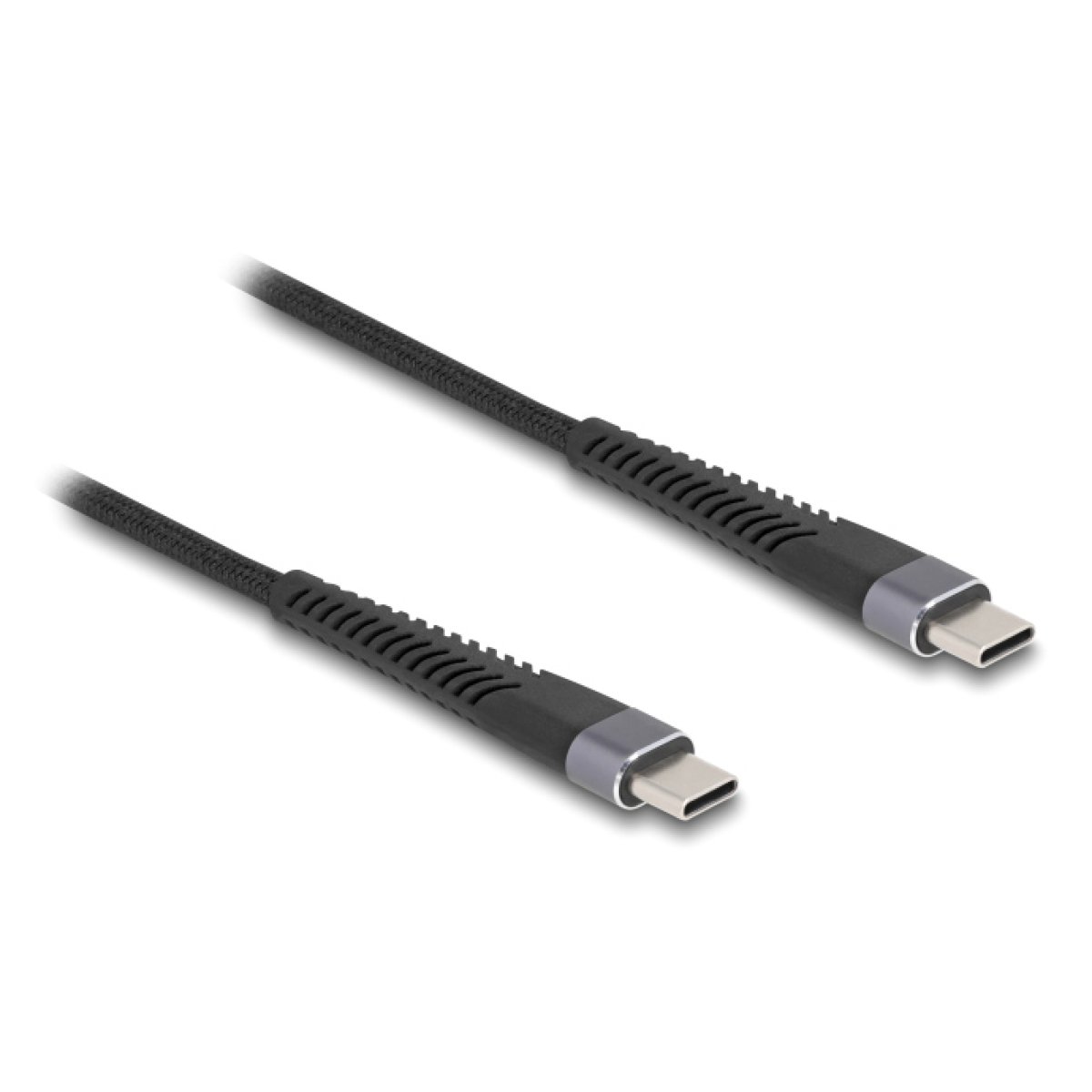 DELOCK καλώδιο USB-C 81124, 60W, 480Mbps, 1m, μαύρο - Image 1