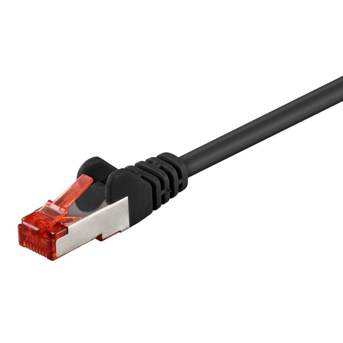 92459 GOOBAY καλώδιο δικτύου 92459, CAT 6 S/FTP, copper, 250MHz, 0.15m, μαύρο - Image 1