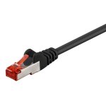 GOOBAY καλώδιο δικτύου 92459, CAT 6 S/FTP, copper, 250MHz, 0.15m, μαύρο