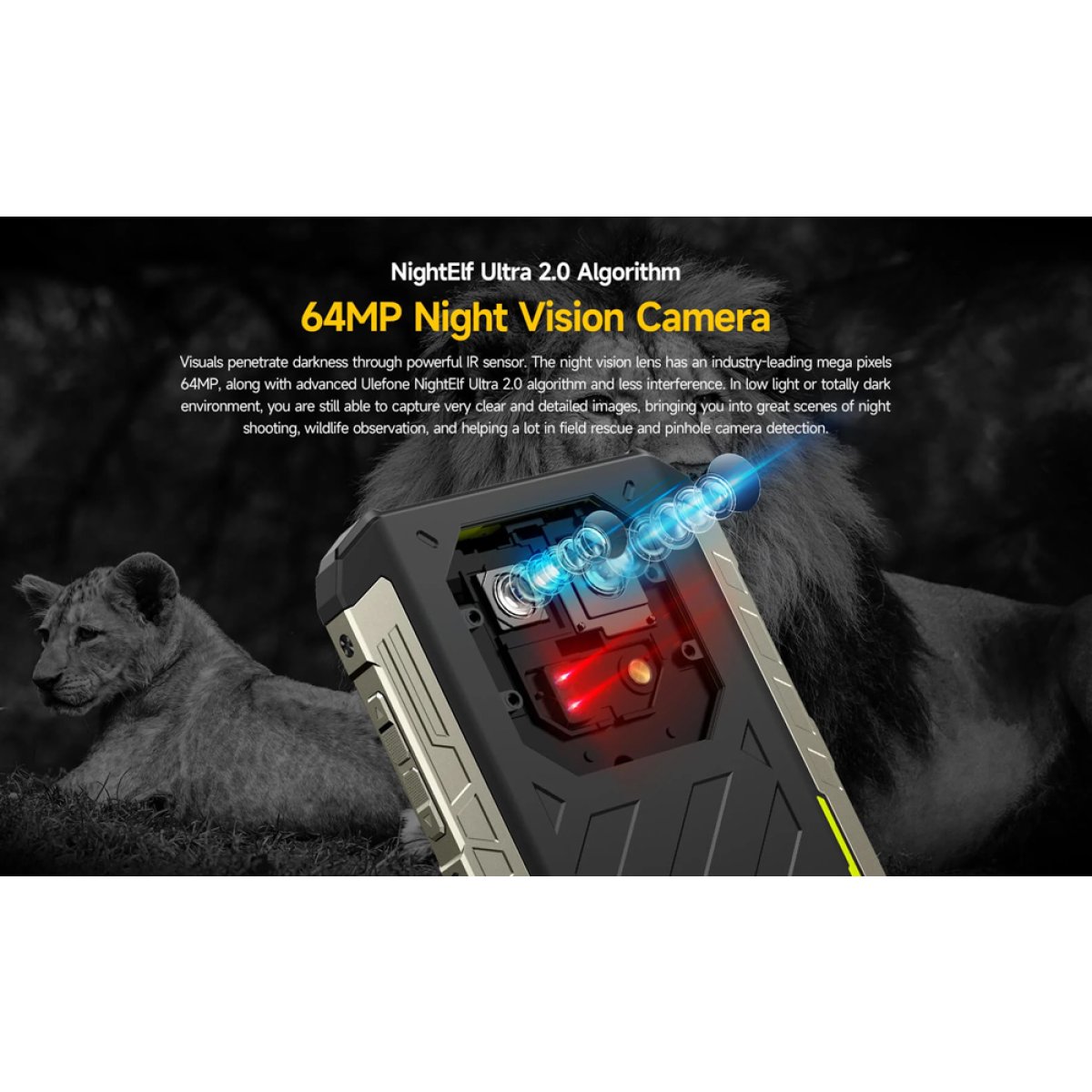 ARMOR22-256-BK-10 ULEFONE smartphone Armor 22, 6.58", 8/256GB, 6600mAh, IP68/IP69K, μαύρο - Image 3