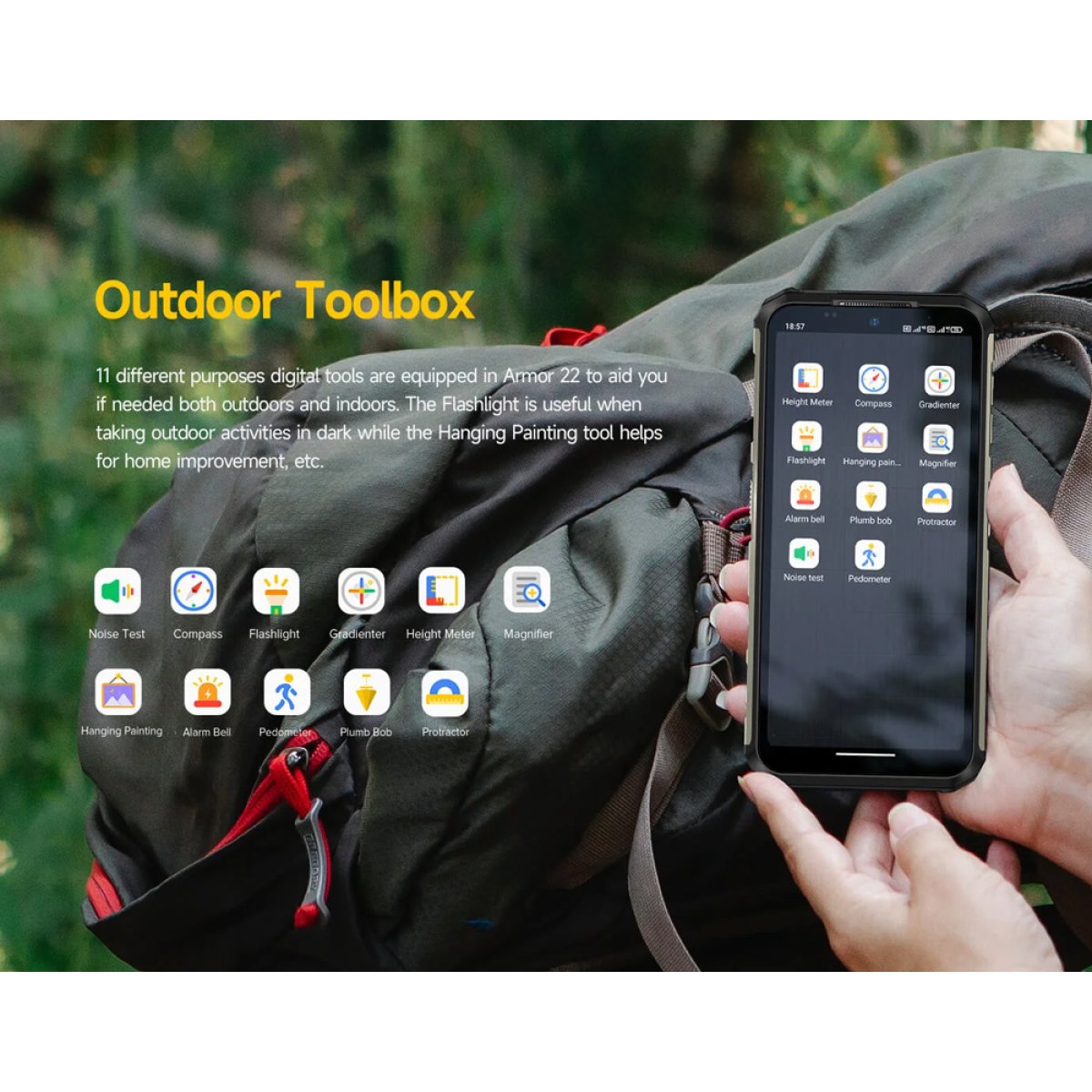 ARMOR22-256-BK-6 ULEFONE smartphone Armor 22, 6.58", 8/256GB, 6600mAh, IP68/IP69K, μαύρο - Image 11