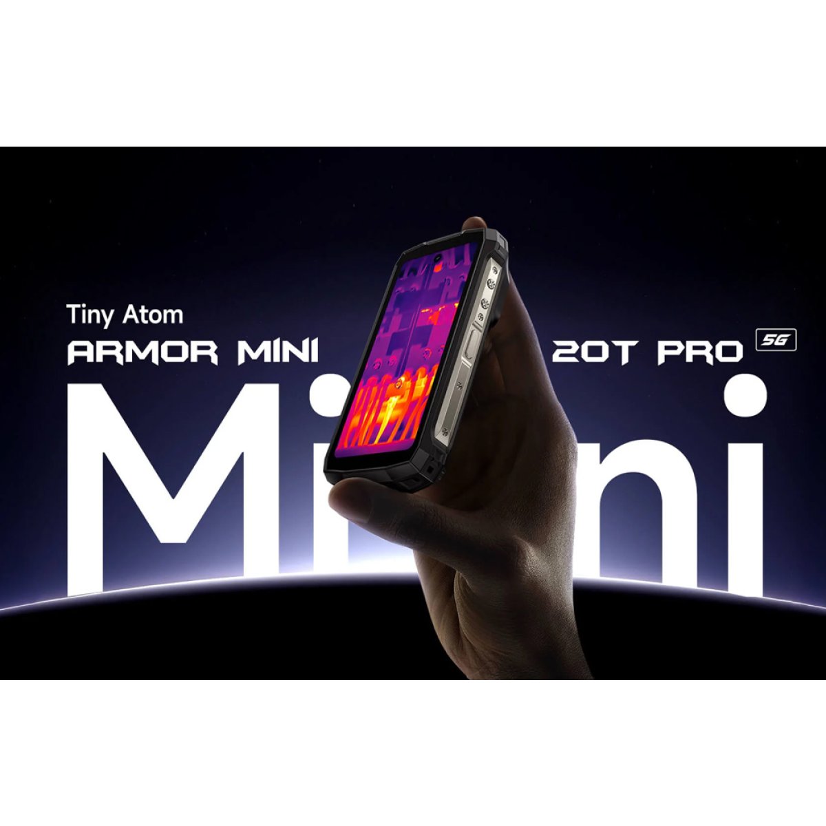 ARMORMINI20TPRO-BK-1 ULEFONE smartphone Armor Mini 20T Pro, 4.7", 8/256GB, 5G, 6200mAh, IP68/IP69K, μαύρο - Image 2