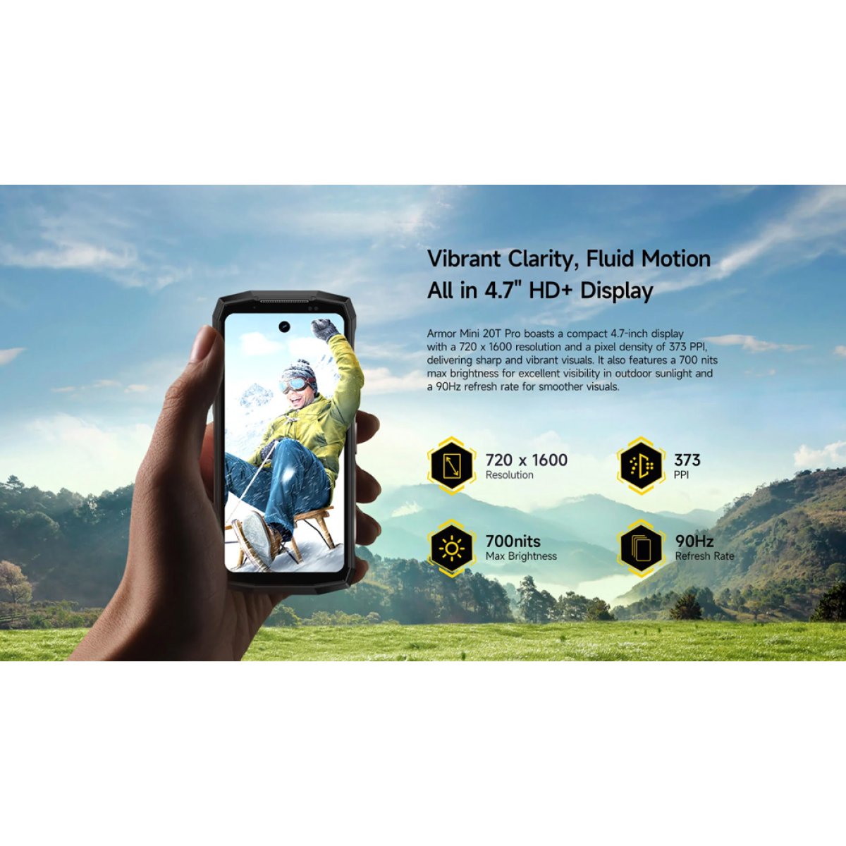 ARMORMINI20TPRO-BK-16 ULEFONE smartphone Armor Mini 20T Pro, 4.7", 8/256GB, 5G, 6200mAh, IP68/IP69K, μαύρο - Image 9