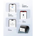 NIIMBOT smart θερμικός εκτυπωτής ετικετών B1, 203dpi, Bluetooth, μπλε - Image 3