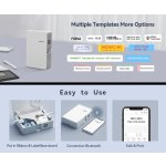 NIIMBOT smart θερμικός εκτυπωτής ετικετών B18, 203dpi, Bluetooth, λευκός - Image 2