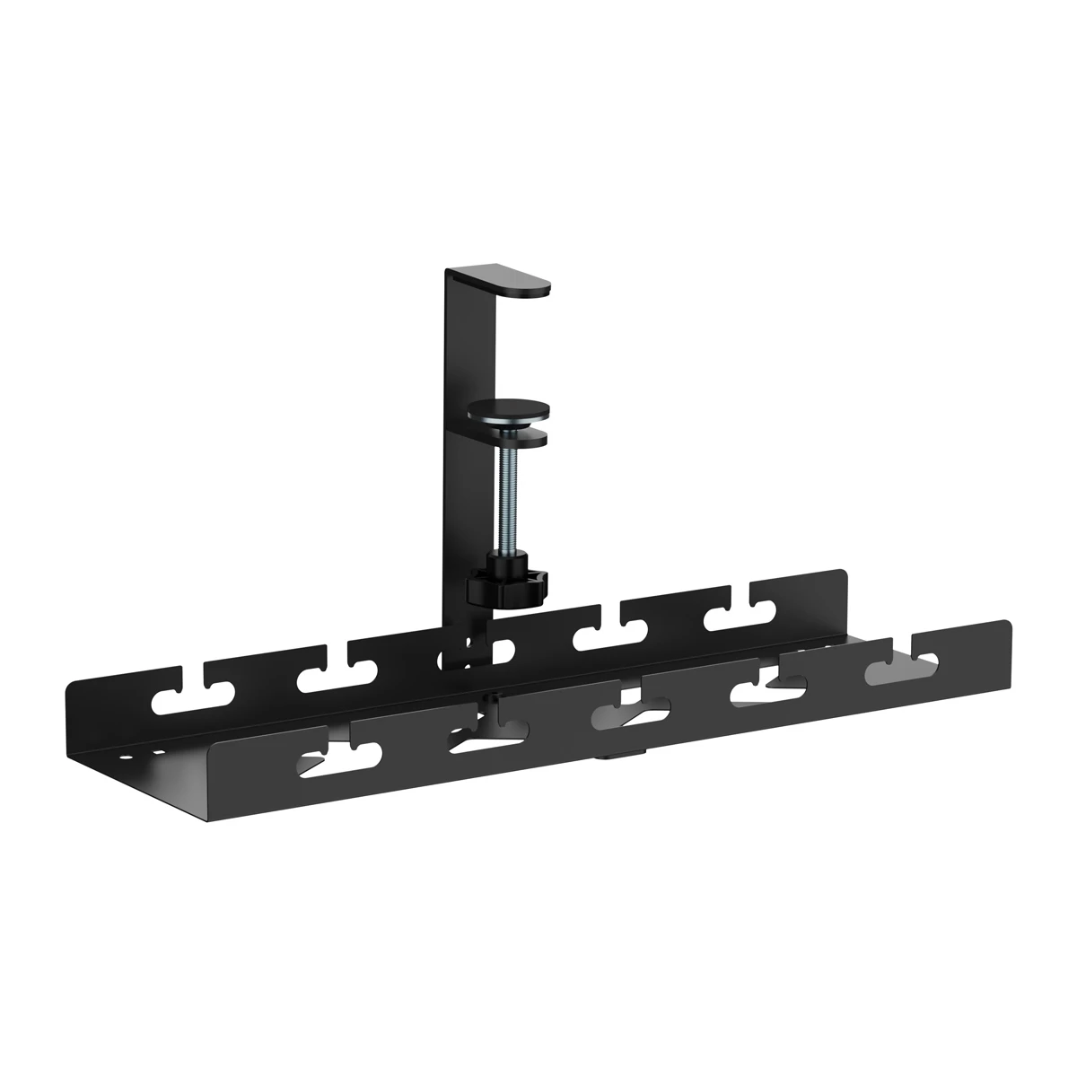 BRATECK cable management γραφείου CC11-10-1, μεταλλικό, 40x12.9x19cm, μαύρο - Image 1