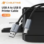 CABLETIME καλώδιο USB σε USB Type B CT-AMBM1, 480Mbps, 5m, μαύρο - Image 4