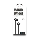 CELEBRAT earphones με μικρόφωνο D1, 3.5mm, Φ10mm, 1.2m flat, μαύρα - Image 2