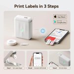 NIIMBOT smart θερμικός εκτυπωτής ετικετών D110-M, 203dpi, Bluetooth, λευκός - Image 2