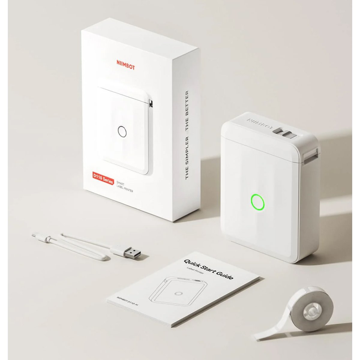 NIIMBOT smart θερμικός εκτυπωτής ετικετών D110-M, 203dpi, Bluetooth, λευκός - Image 7