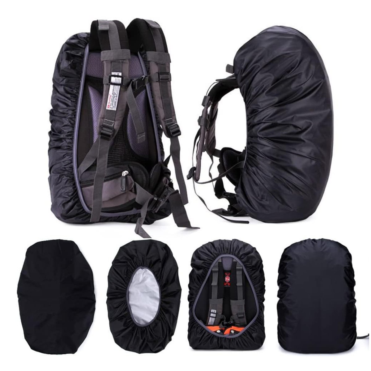 Κάλυμμα για τσάντα πλάτης DA25, αδιάβροχο, έως 45L, μαύρο - Image 2