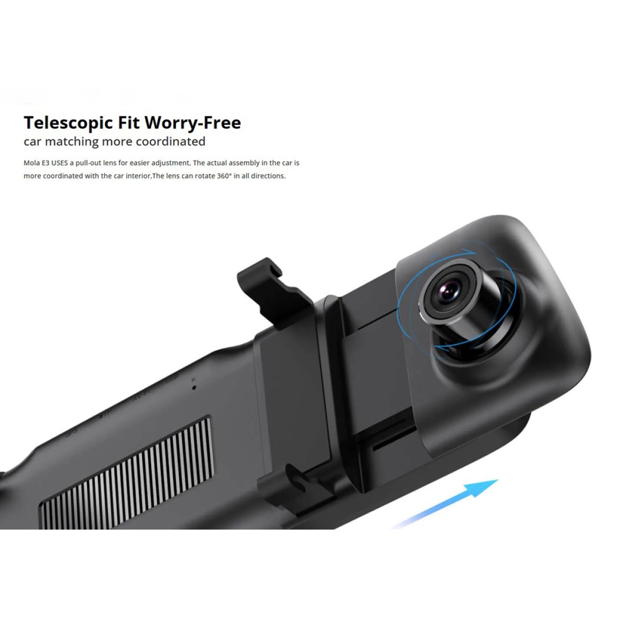 DDP-E3-3 DDPAI καθρέφτης με σετ smart καμερών αυτοκινήτου E3, 9.35" οθόνη, 1440p/1080p - Image 4