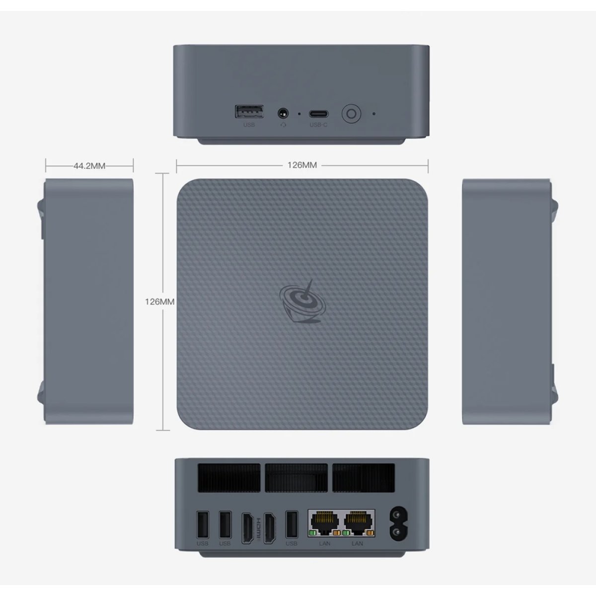 BEELINK mini PC EQR5, AMD 5650U, 16GB, 500GB M.2, Windows 11 Pro - Image 4