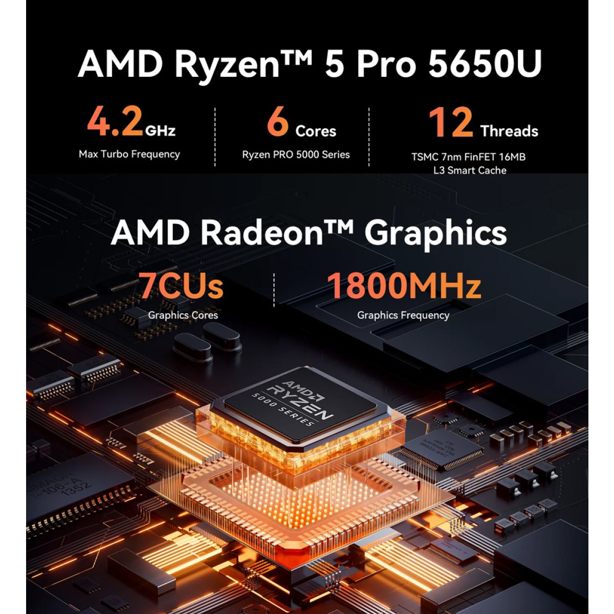 BEELINK mini PC EQR5, AMD 5650U, 16GB, 500GB M.2, Windows 11 Pro - Image 11