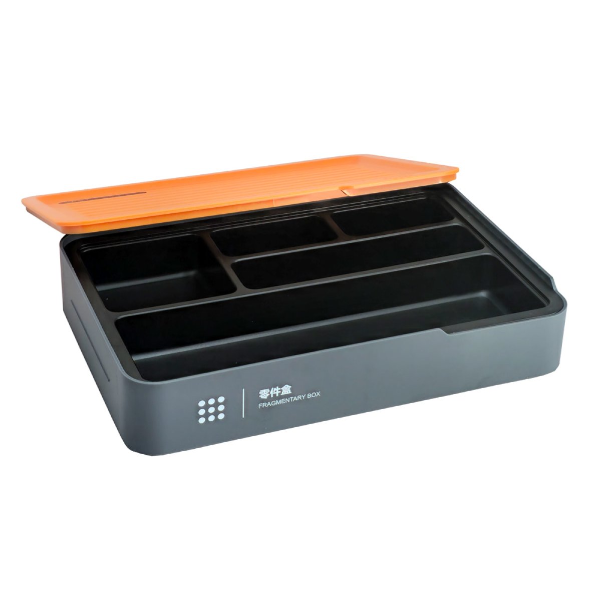 DELI εργαλειοθήκη H1001-B, 5 θέσεων, πλαστική, 30x20.5x5.5cm, γκρι - Image 2