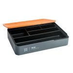 DELI εργαλειοθήκη H1001-B, 5 θέσεων, πλαστική, 30x20.5x5.5cm, γκρι - Image 2