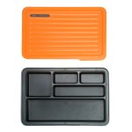 DELI εργαλειοθήκη H1001-B, 5 θέσεων, πλαστική, 30x20.5x5.5cm, γκρι - Image 3