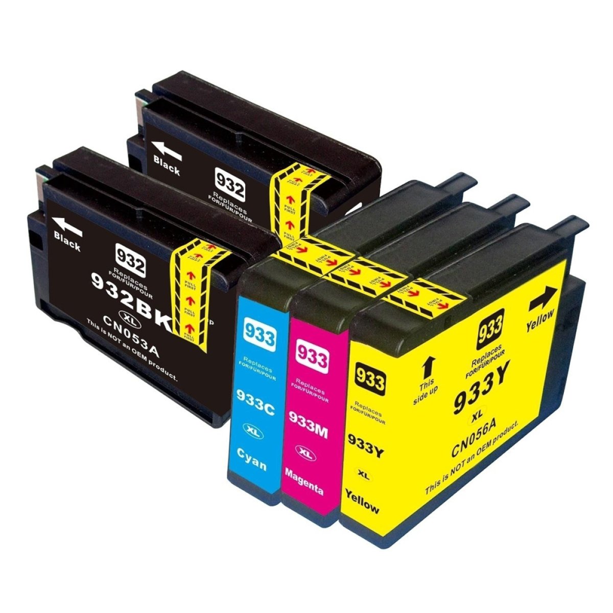 HI-932-933XL-PF Σετ συμβατά Inkjet για HP, 2x 932XL μαύρο, 1x 933XL magenta, 1x 933XL κίτρινο, 1x 933XL κυανό - Image 1