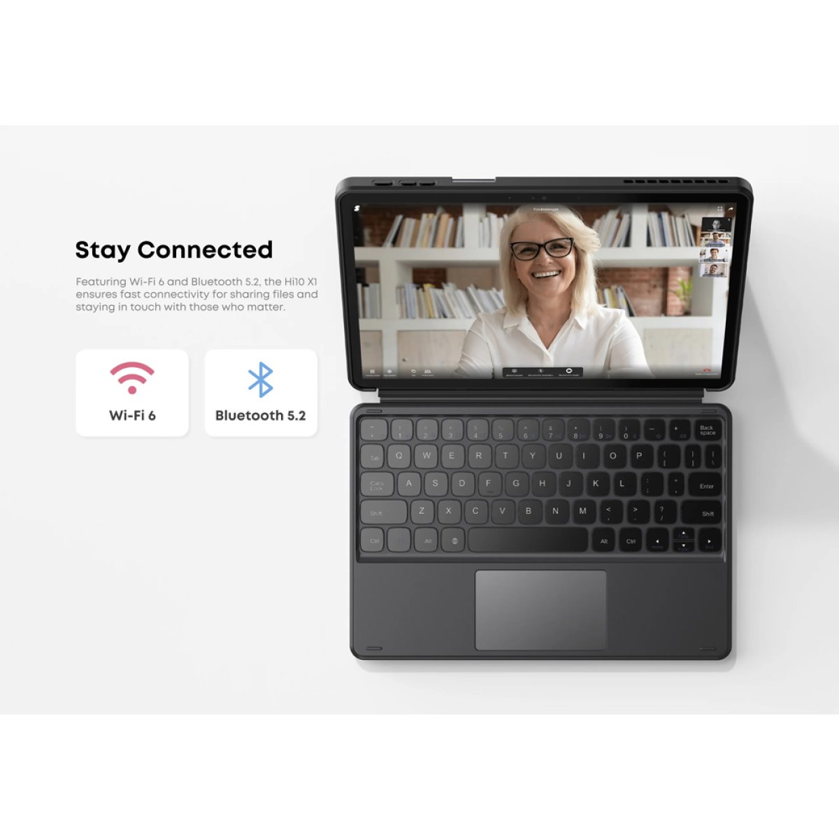 CHUWI tablet Hi10 X1 με πληκτρολόγιο, 10.1", 8/256GB, Windows 11 Home, 3400mAh, γκρι - Image 4