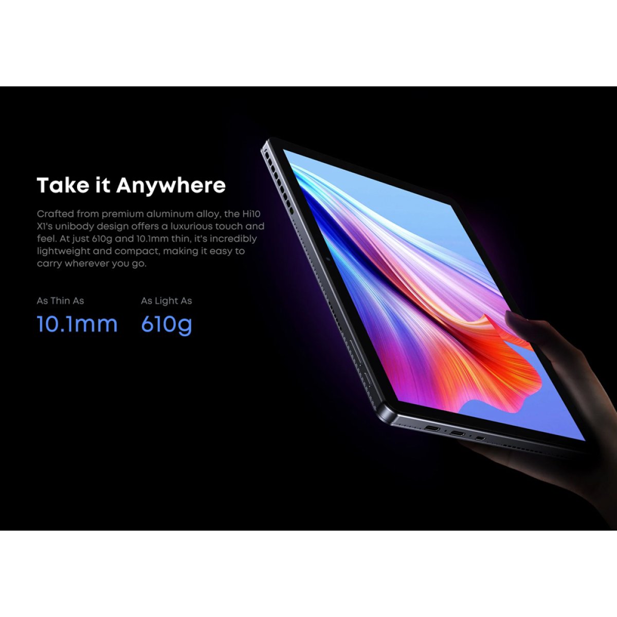 CHUWI tablet Hi10 X1 με πληκτρολόγιο, 10.1", 8/256GB, Windows 11 Home, 3400mAh, γκρι - Image 10