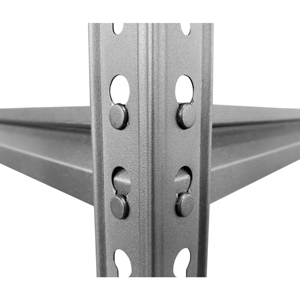 HOME USE μεταλλική ραφιέρα HUH-0198 με 5 ράφια, 90x40x183cm, μαύρη - Image 4