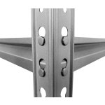 HOME USE μεταλλική ραφιέρα HUH-0198 με 5 ράφια, 90x40x183cm, μαύρη - Image 4